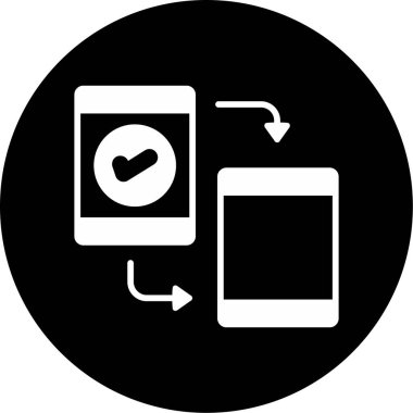 Mobil uygulama sürümleri simgesi, vektör illüstrasyonu basit tasarım