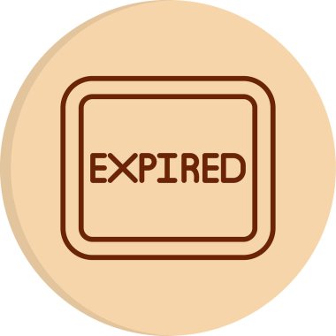 Tarihi geçmiş pul simgesi, vektör illüstrasyonu.                