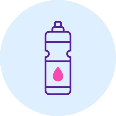 Su şişesi. Web simgesi basit illüstrasyon