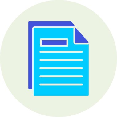 Belge. Web simgesi basit illüstrasyon