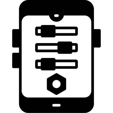 akıllı telefon web simgesi basit illüstrasyon