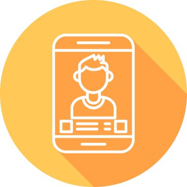 Arkadaş isteği ikon vektör illüstrasyonu