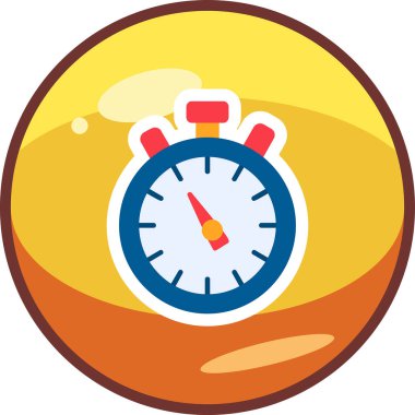 Kronometre web simgesi, vektör çizim