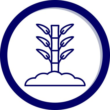 Bamboo icon, vector illustration simple design