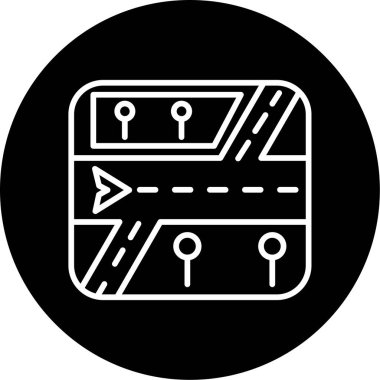 Harita işaretleyici simgesi, konum vektör illüstrasyonu 