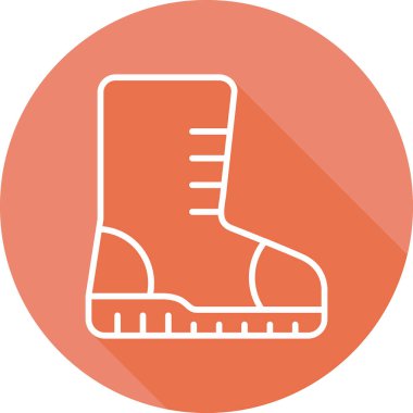 Ayakkabı simgesinin vektör illüstrasyonu