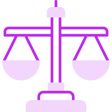 Ölçek simgesi, vektör illüstrasyonu basit tasarım