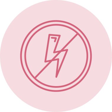 Anti Statik Ağ ikonu vektör illüstrasyonu