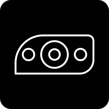 Modern araba aydınlatma simgesinin vektör illüstrasyonu                  