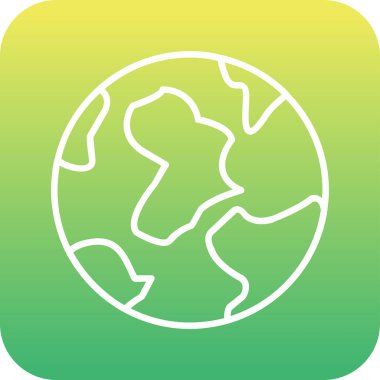 Toprak. Web simgesi vektör illüstrasyonu 