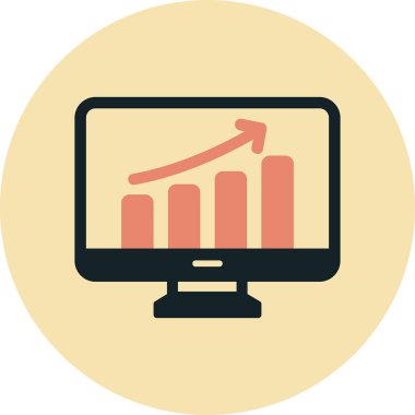 Veri analizi. Web simgesi basit illüstrasyon                  