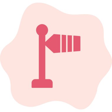 Modern Rüzgar İşareti simgesinin vektör illüstrasyonu                