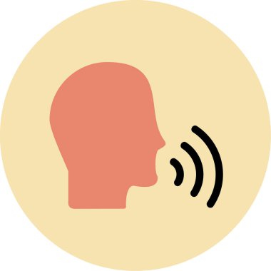 Konuşan Web simgesi vektör illüstrasyonu