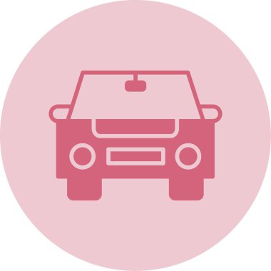 araba web simgesi basit illüstrasyon 