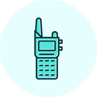 Walkie talkie simgesinin vektör çizimi
