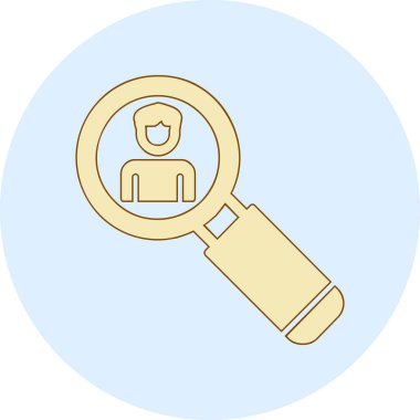 Asker Adayı Web simgesi vektör illüstrasyonu