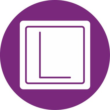 Simge, eğitim düğmesi, vektör illüstrasyonu öğreniliyor 