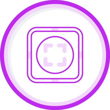 Tam Ekran simgesinin vektör illüstrasyonu        