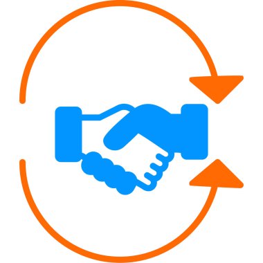 El sıkışma simgesi, vektör illüstrasyonu basit tasarım