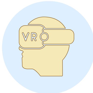 virtual reality glasses vector icon design