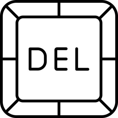 Simgeyi, Del web düğmesini, vektör illüstrasyonunu sil 