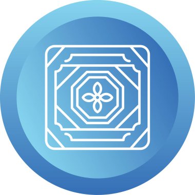 Döşeme. Web simgesi basit illüstrasyon