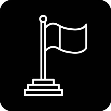 Bayrak. Web simgesi basit tasarım 