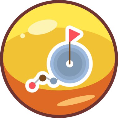 goal icon, vector illustration simple design
