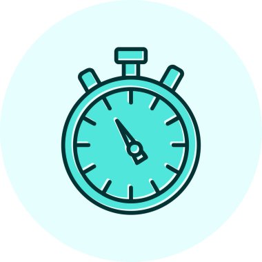 Kronometre web simgesi, vektör çizim