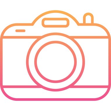 kamera simgesi, vektör illüstrasyonu basit tasarım