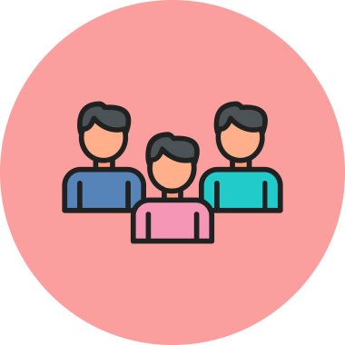 vector illustration of Group people icon 