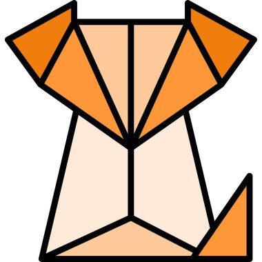 Fox Web simgesi, vektör illüstrasyonu