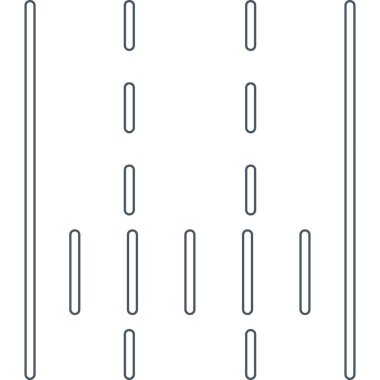 Lane web simgesi vektör illüstrasyonu