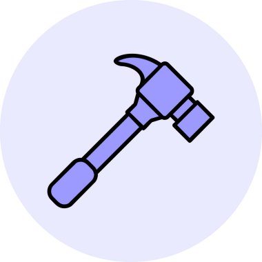 Çekiç. Web simgesi basit tasarım 