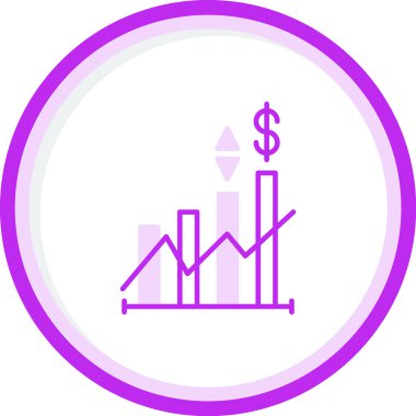 fiyat çizgisi düz vektör simgesi 