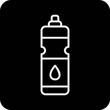 Su şişesi. Web simgesi basit illüstrasyon