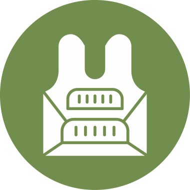 Zırh simgesi, vektör illüstrasyonu basit tasarım