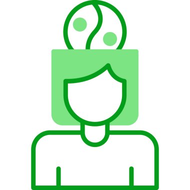 Stres Yönetimi simgesi, vektör illüstrasyonu basit tasarım