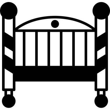 Bebek Beşiği Web simgesi vektör illüstrasyonu