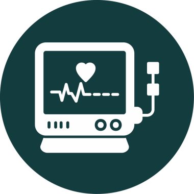 Monitör simgesinin vektör illüstrasyonu 