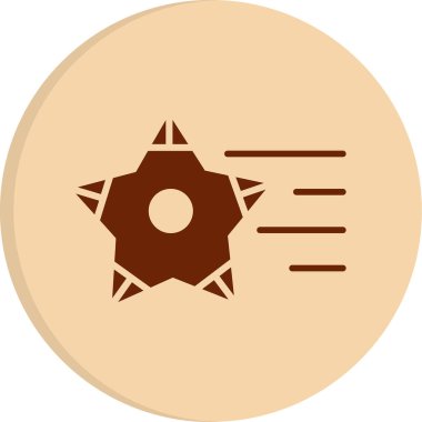 vector illustration of Shooting Stars icon