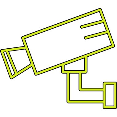 CcTV web simgesi basit illüstrasyon 