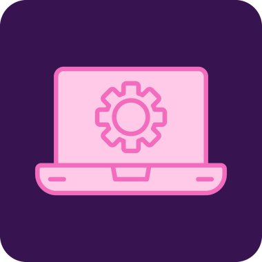 Yazılım web simgesi vektör illüstrasyonu