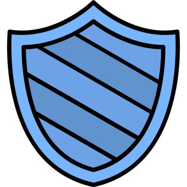 kalkan simgesi web basit illüstrasyon