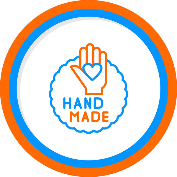 знак ручной работы, простая иллюстрация