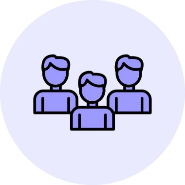 vector illustration of Group people icon 