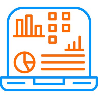 Eğilim biçimi izole edilmiş arka planda mali simge 