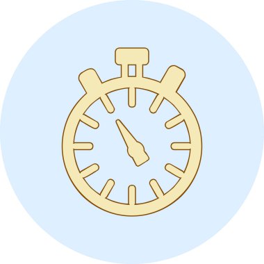 Kronometre web simgesi, vektör çizim