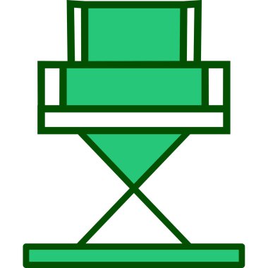 Yönetici Koltuğu simgesinin vektör illüstrasyonu           