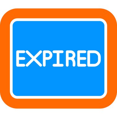 Tarihi geçmiş pul simgesi, vektör illüstrasyonu.                